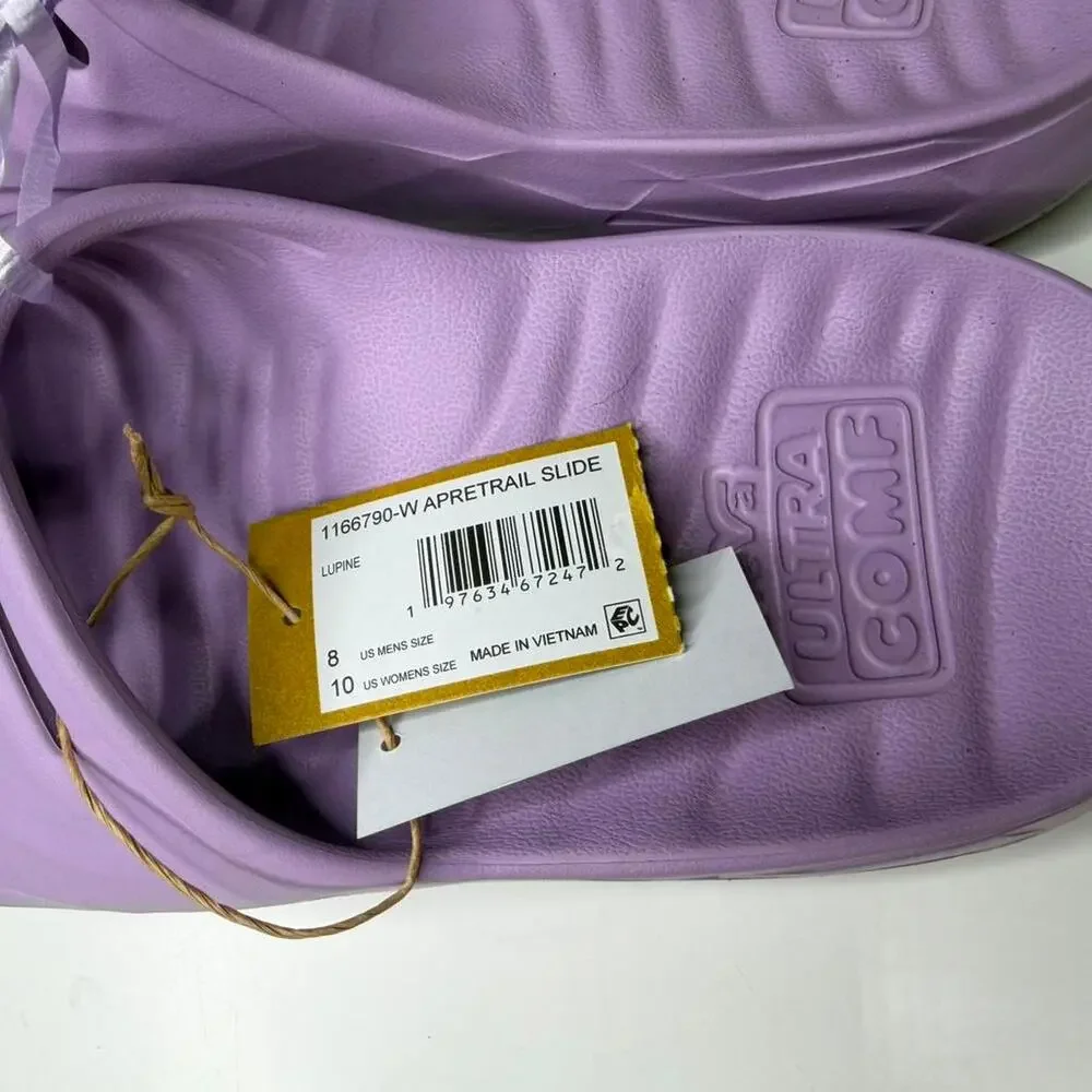 Teva Ultra Comf Apretrail Slides Lavender Purple Recovery Sandals Women’s NWT